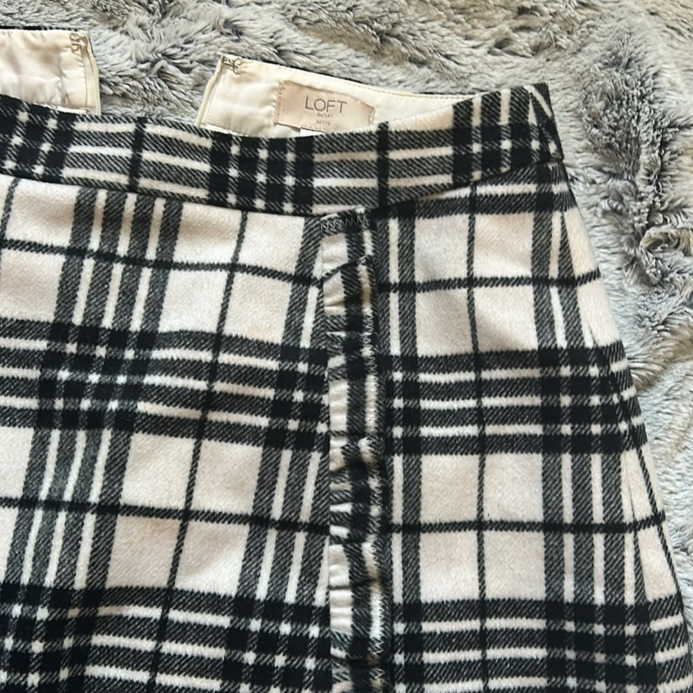 Loft plaid skirt - Picture 3 of 3
